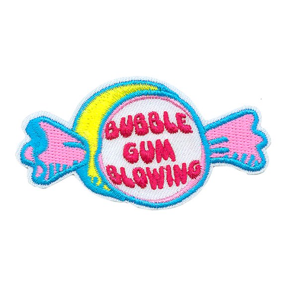 12 pieces 2" Custom Activity Scouts Applique Fun Patches - Bubble Gum Blowing Patch