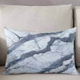 thumbnail image 3 of Modern Grey White Throw Pillow Cover 20 x 30 Inch Decorative Pillow Cover Abstract Marble Geometrci Patterns Lumbar Pillowcase Seasonal Rectangle Cushion Case for Couch Sofa Bed Living Room, 3 of 7