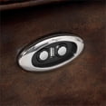 thumbnail image 3 of Furniture of America Cartine Faux Leather J-Shape Sectional in Brown, 3 of 11