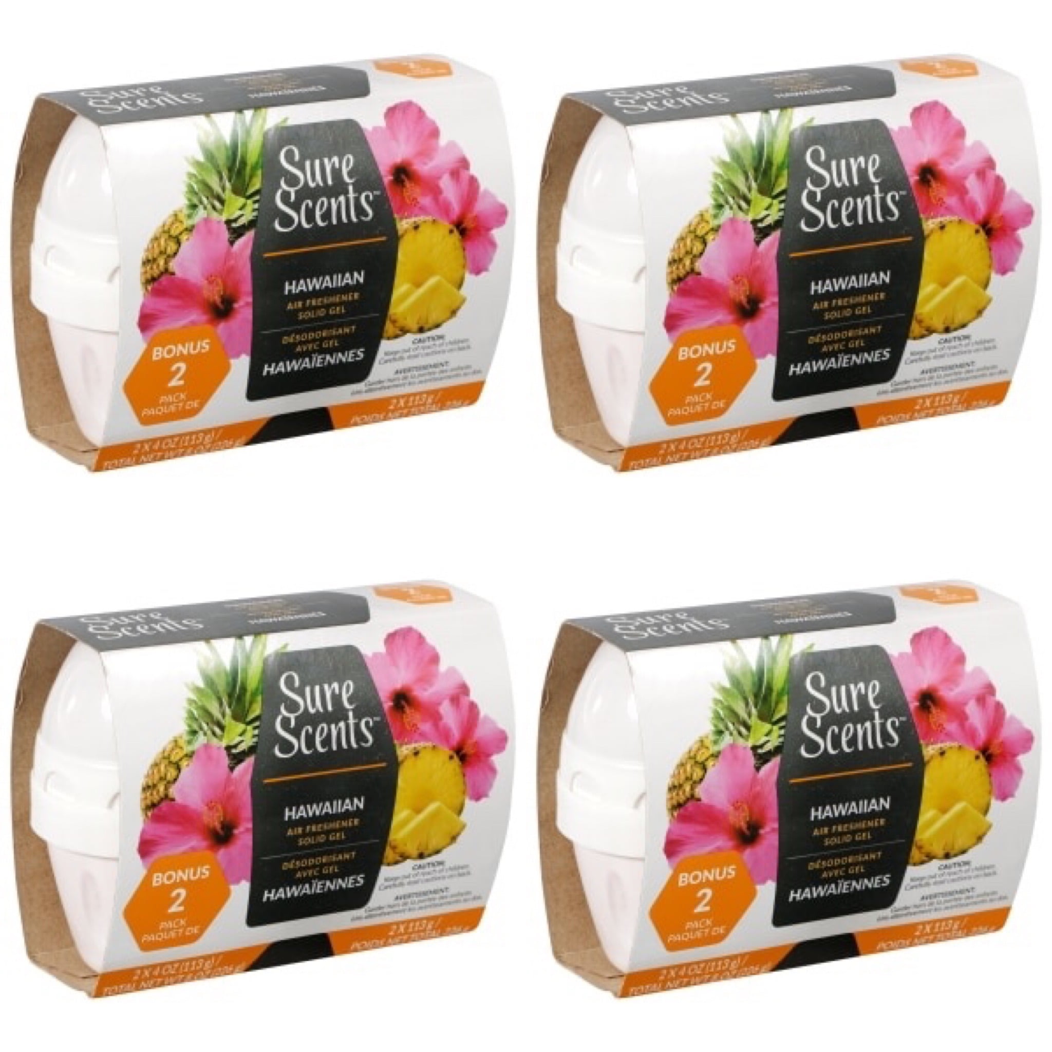 Sure Scents Hawaiian Scented Air Fresheners, 8Ct Total