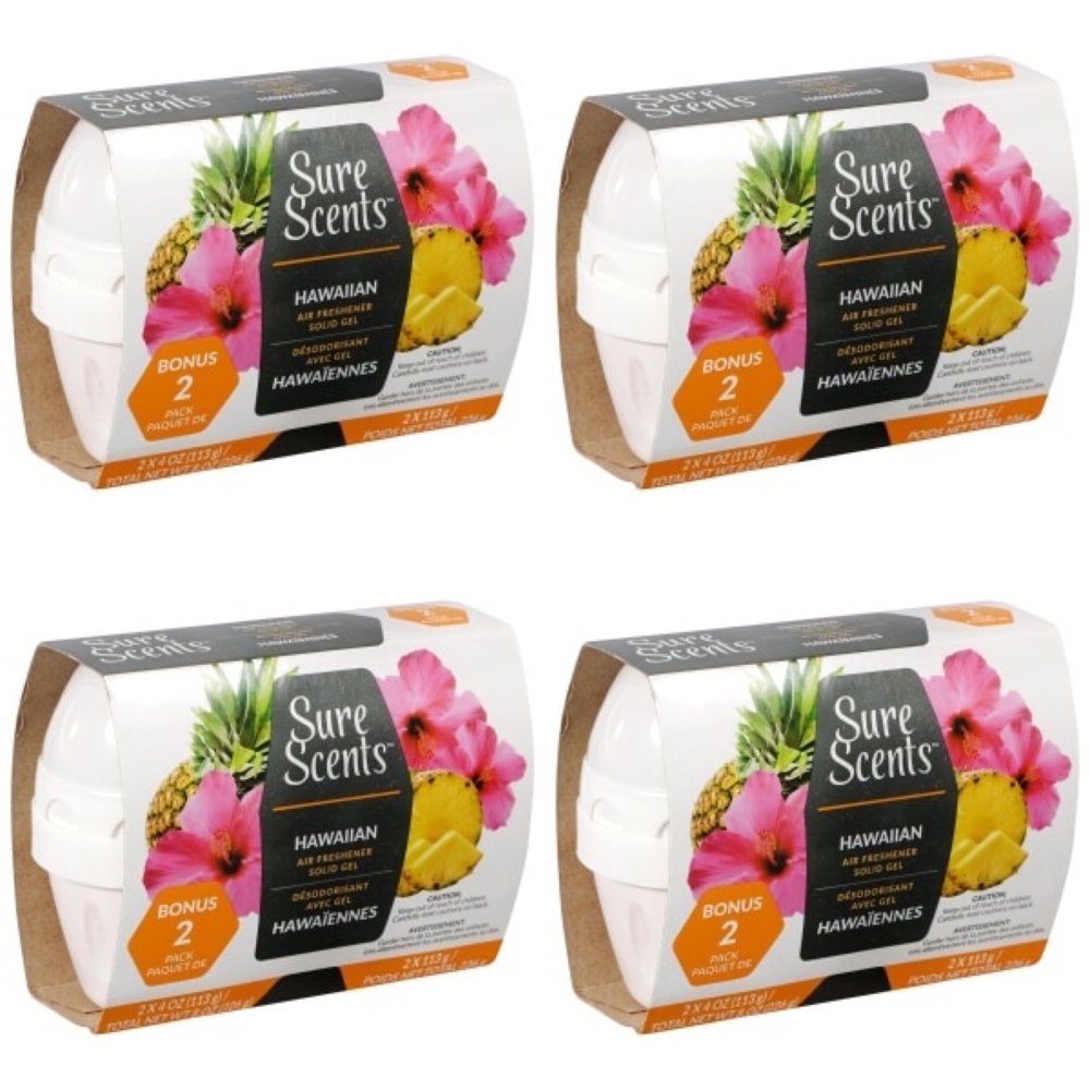 Sure Scents Hawaiian Scented Air Fresheners, 8Ct Total