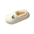 thumbnail image 4 of CHUMUD Women's Winter Slippers - Waterproof EVA Slides with Cozy Wool Lining & Ankle Cuff, Non-Slip Indoor Outdoor House Shoes, 4 of 5