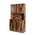 thumbnail image 6 of UWR-Nite Freestanding Kitchen Pantry Cabinet, Buffet Sideboard Storage Cabinet, Tall Wardrobe& Kitchen Cabinet with 6-Doors, 1-Open Shelves and 1-Drawer for Bedroom, Kitchen, 6 of 7
