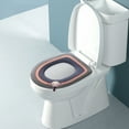 thumbnail image 5 of Hiroekza Toilet Seat Covers,Thickened Toilet Cover Four Seasons Universal Household Gasket Winter Toilet Cover Washable Toilet Mat Toilet Cover Clearance, 5 of 6