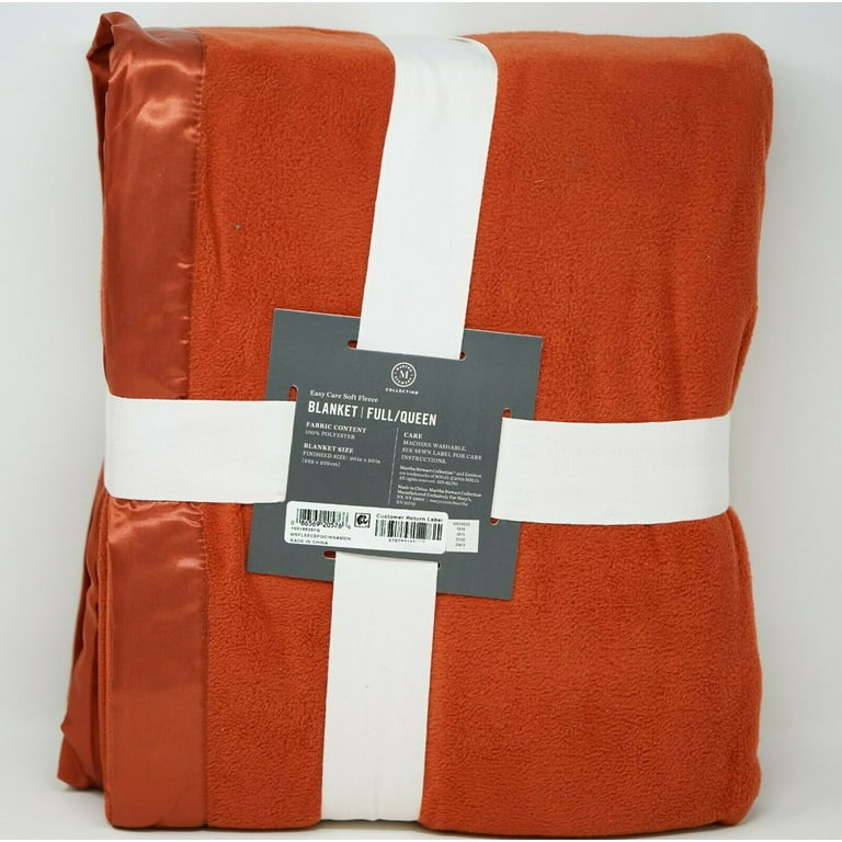 Martha stewart collection soft fleece queen blanket hotsell