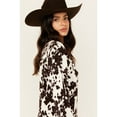 thumbnail image 2 of Wrangler Women's Americana Cow Print Western Snap Shirt Dress 112356666, 2 of 4