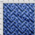 thumbnail image 3 of oneOone Polyester Spandex Medium Blue Fabric Abstract Fabric For Sewing Printed Craft Fabric By The Yard 56 Inch Wide, 3 of 5