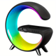 thumbnail image 1 of Altavoces BT inalámbricos inteligentes con carga rápida inalámbrica, luz RGB, despertador de amanecer y luz de despertador: ¡perfectos para dormitorios!, 1 of 4
