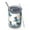 Skateboarding Dinosaur Pattern, variant on 12oz Tumblers Sky Blue Floating Island Dinosaurs Vacuum Insulated Stainless Steel Travel Tumbler Cups Mug with Lid and Straw for Beer,Coffee,Beverages with Cleaning Brush for Cold Hot Drinks