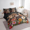 thumbnail image 3 of Manfei Highland Cow Bedding Comforter Set 7pcs for Teens Adults,Chic Floral Flower Queen Bedding Sets Super Cozy,Western Farmhouse Queen Sheet Sets,Ultra Soft Home Decor,Reversible, 3 of 8