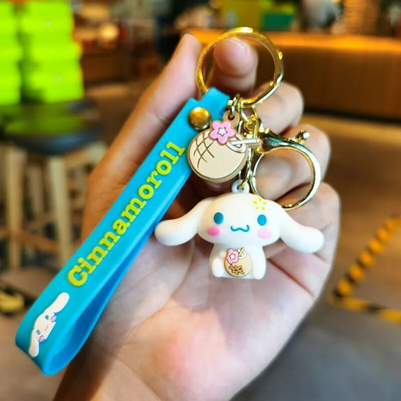 Hello Kitty Sanrio Cute Doll Pendant Anime Figures Cinnamoroll Badtz Maru Fashion Keychain Bag Keyring Pendant Birthday Gifts