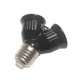 thumbnail image 4 of Corui E27 To 2e27 Socket Base Led Bulb Converter Splitter Adapter Black, 4 of 5