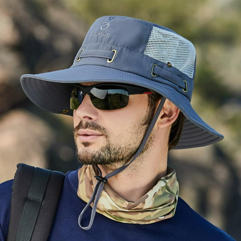 Men's Sun Hat Breathable Mesh Bucket Hat Outdoor Sun Hat for Fishing Hiking  Beach Golf