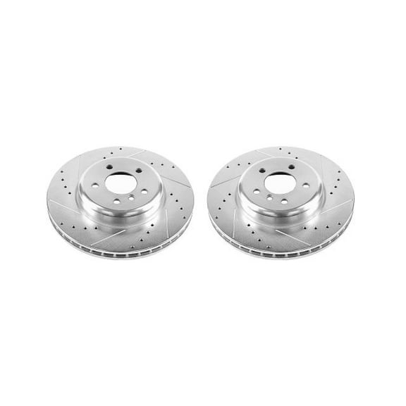 Power Stop EBR1228XPR Evolution Drilled & Slotted Rotors -Front