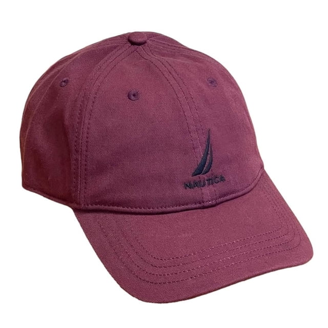 Gorra Ajustable Burdeos con Logo Bordado Nautica Talla Única