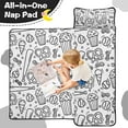 thumbnail image 4 of Black White Baseball Snacks Pattern Toddler Nap Mats for Kids Preschool,Sleeping Mat Bag or Kids,Toddler Sleeping Bag,Toddler Nap Mat or Daycare, 4 of 6