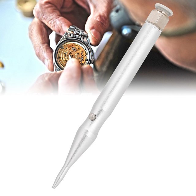 Accesorio de reloj de acero, limpieza de piezas de reloj de pulsera, limpiador de polvo, herramienta de pluma sopladora de aire