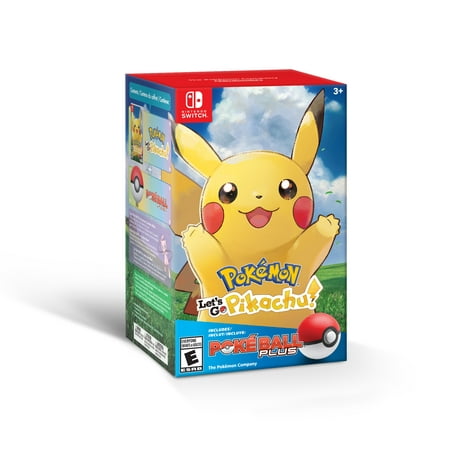 Pokemon: Let's Go, Pikachu! w/ Poke Ball, Nintendo, Nintendo Switch, (Pokemon Go Plus Best Price)