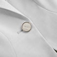 thumbnail image 7 of Gmluru Blazers For Women White Solid Color Lapel Button Elegant Suit Jacket Plus Size S-3XL, 7 of 7