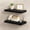 Black, variant on 8 Inch Deep Rustic Wood Floating Shelves, White Square Wall Storage & Display Shelves for Kitchen, Bathroom, Living Room, Set of 2