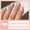 DZ2076-B7 Pink Diamond Whispering [30 pieces of jelly glue], variant on 30 pieces of hot-selling short-term wearing armor, simple bow French nail art, European and American pure diamond-encrusted nail art