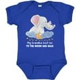 thumbnail image 3 of Inktastic My Grandma Loves Me to the Moon and Back Elephant Family Boys or Girls Baby Bodysuit, 3 of 5
