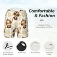 thumbnail image 5 of Lsque Mens Swim Trunks Sloth Yoga Pattern - Bathing Suit Compression Liner - Beach Swim Shorts Swimwear - (S-3XL) - Stretch Quick Dry -XX-Large, 5 of 9