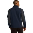 thumbnail image 2 of Sport-Tek ST970 Colorblock Soft Shell Jacket, True Navy/ Iron Grey, S, 2 of 4