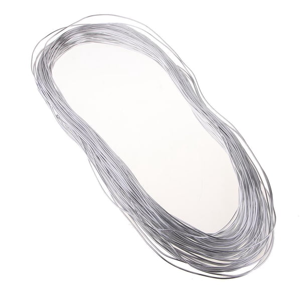 Alambre de aluminio para esculpir, s, fabricación de joyas, envoltorio de gemas metálicas, jardín, modelo artesanal de bricolaje, suave, (cali blanco plateado Soledad Alambre de aluminio 2mm 12Gauge