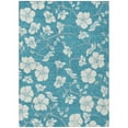 thumbnail image 2 of Addison Rugs Chantille Indoor/Outdoor Transitional Floral Turquoise Washable Rectangle Rug, 9' x 12', 2 of 6