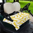 thumbnail image 2 of Golf Cart Seat Covers for 2 Seater,Yellow Banana Soft Microfiber Cart Seat Towel Blanket,Summer Tropical Fruits Watercolor Absorbent Breathable Non Slip Bench Seats Protector for Golf Course 51"x31", 2 of 9