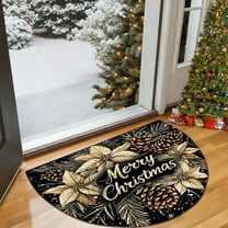 CREATITOY Christmas Entryway Doormat-Non-Slip & Stain-Resistant Floor Mat for Foyer, Bedroom, Front Door, Xmas Holiday Decor