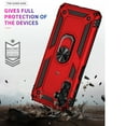 thumbnail image 7 of Dteck with Tempered Glass Screen Protector Case for Samsung Galaxy A16 5G,Shockproof Ring Holder Stand Case Rugged Silicone+PC Back Cover for Galaxy A16 5G,Red, 7 of 7
