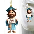 thumbnail image 2 of WMGHA Personalized 2D Acrylic Graduation Ornaments Class of 2024 - Graduation Gifts for Her, Him - Graduation Gown High School Senior Christmas Ornament 3.1'' - College Grad Ornament Decor, 2 of 9