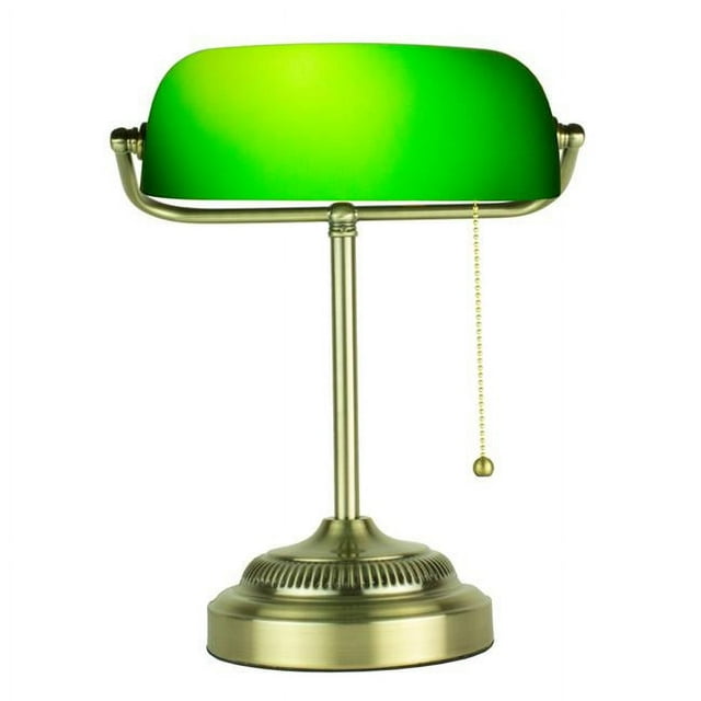 Newhouse Lighting 3002765 Morgan Lampe de Bureau Verte Brossée de 14,5 Po
