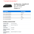 thumbnail image 2 of Door Mirror Cover - Compatible with 2011 - 2019 Ford Explorer 2012 2013 2014 2015 2016 2017 2018, 2 of 2