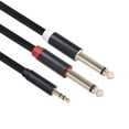 thumbnail image 4 of Paquete De 2 Cables De Entrada Y Salida De Cable De Audio De 3,5 Mm Para Reproductor Portátil De Teléfono De 2 M CUTICAT Cable de conexión mono, 4 of 6