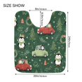 thumbnail image 5 of 2 Piece Bath Mat Set with U-Shaped Toilet Mat and Rectangle Bath Rugs Non Slip Machine Washable Bathroom Mats Christmas Penguins and Cars Pattern, 5 of 7