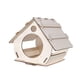 thumbnail image 2 of Casa de pájaros de madera sin terminar, bricolaje, adorno sin ensamblar, artesanía, suministros para mascotas para exteriores 15x16x127cm, 2 of 9
