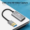 thumbnail image 2 of Amdohai USB 3.0 vers Capture Vidéo HD Entrée 4K 1080P30Hz Capture Diffusion en Continu en Direct en Temps Réel Transmission Haute Vitesse, Gris, 2 of 6