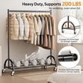 thumbnail image 2 of Perchero MISSLO Heavy Duty de 109 x 38 x 168 cm con ruedas, 2 of 7