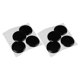 thumbnail image 3 of 8 pegatinas protectoras universales para cerradura de coche, para decoración de cerradura de puerta, cubiertas adhesivas redondas negras, accesorios exteriores para coche., 3 of 8
