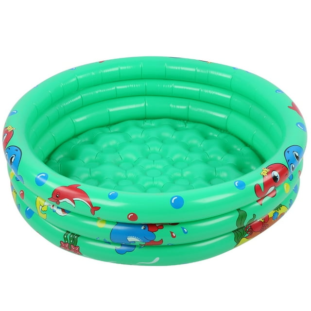 Spptty Round Inflatable Baby Toddlers Swimming Pool Portable Inflatable Children Little Green Pool Home Indoor Outdoor for Kids Girl Boy