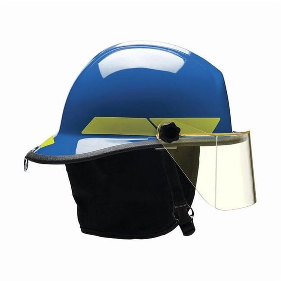 Bullard Fire Helmet,Blue,Fiberglass FXSBL
