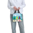 thumbnail image 6 of Salouo Gnomes On The Beach for Unisex Lunch Bag Leakproof Lunch Tote Large Capacity Reusable Insulated Lunch Box Cooler Lunch Container for Work/Office/Picnic/Travel-Black, 6 of 8
