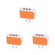 thumbnail image 4 of Methold USB Universal de 3 puertos para teléfono móvil, de enchufe europeo/estadounidense, adaptador de de pared de viaje, Type7 NO7, 4 of 6