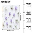 thumbnail image 3 of WOBOGO Small Purple Gift Boxes Notebook College Horizontal Grid Paper Ink Spill Resistant Water Resistant Cover 8.3x5.7x0.4in, 3 of 8