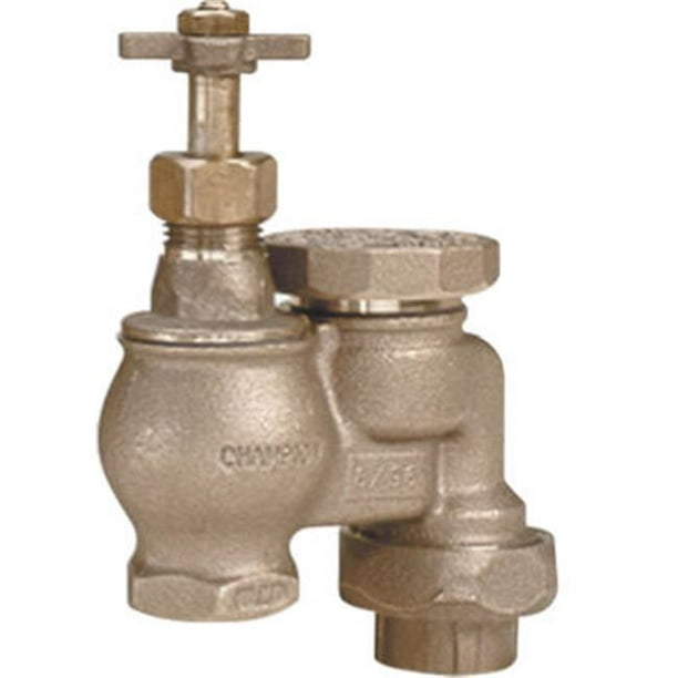 Champion Irrigation 466-075Y .75 in. Manual Control Brass Anti-Siphon Valve  