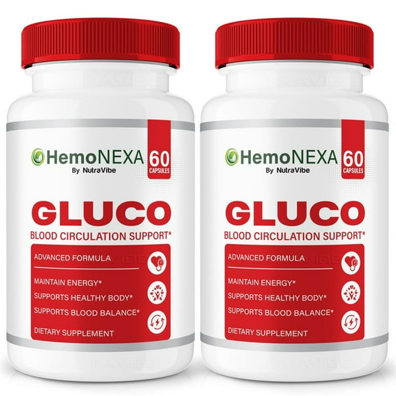 (2 Pack) HemoNEXA – Original Formula with a Clean Blend to Support Circulation, Natural Energy & Balanced Levels | Just 2 Easy-to-Swallow Pills Daily (120 Capsules)