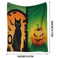 thumbnail image 3 of SHENGXINY Halloween Throw Blanket Decorations Indoor,Whimsical Cartoon-Print Fleece Blanket for Window Sofa Fall Comfort Decor, 3 of 9